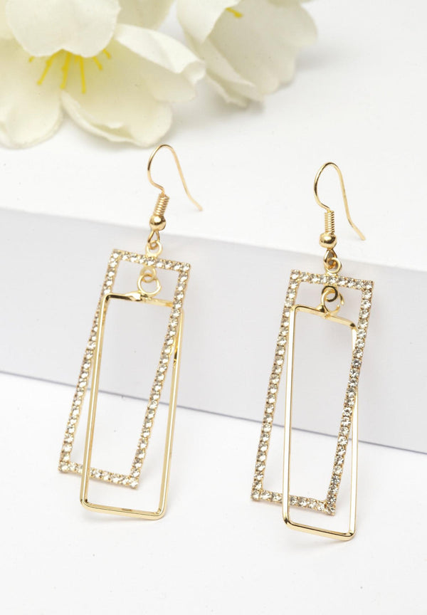 Boucles d'oreilles pendantes et scintillantes