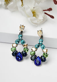 Boucles d'oreilles mystérieuses en cristal