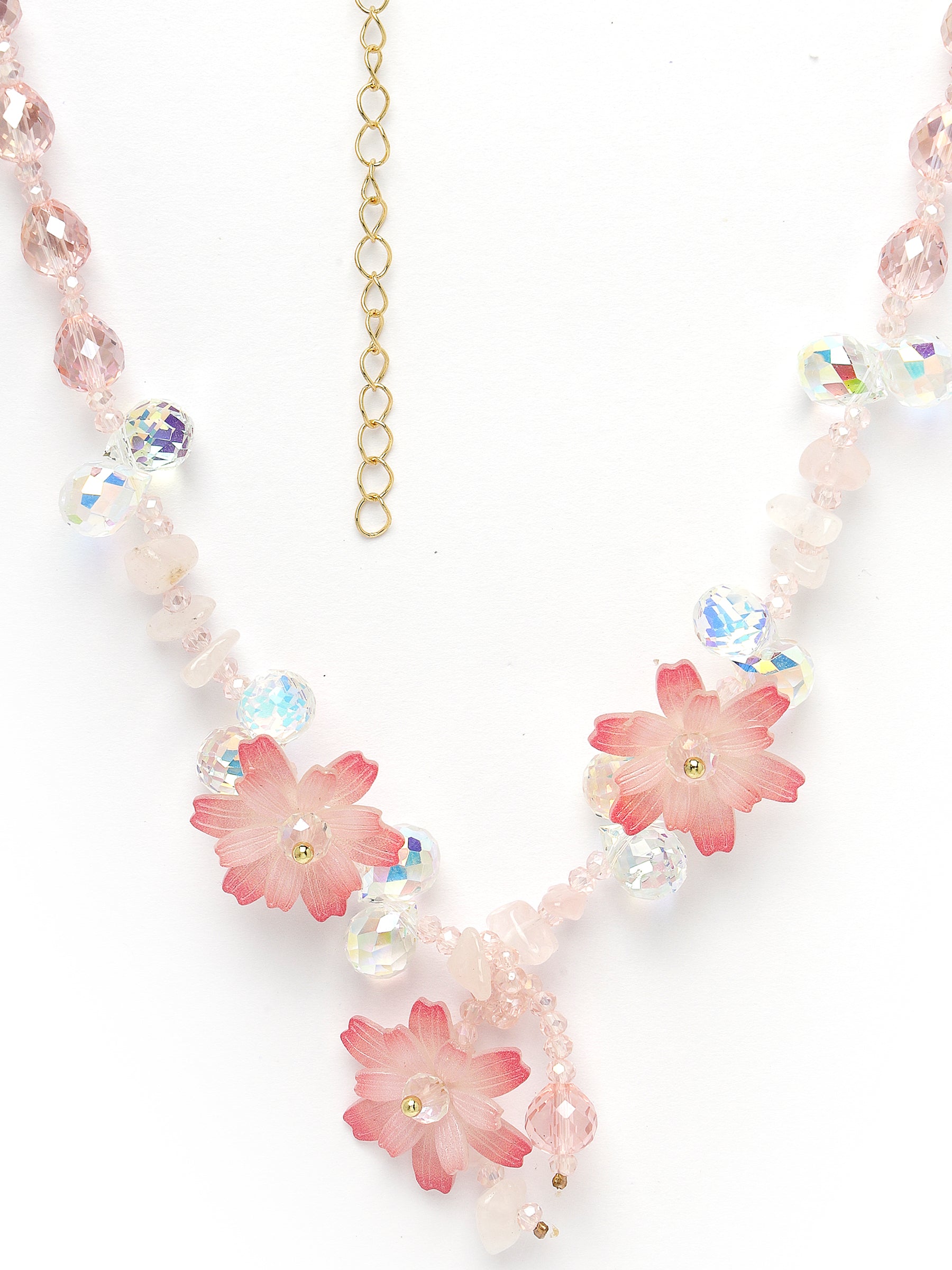 Pink Cherry-Blossom Necklace