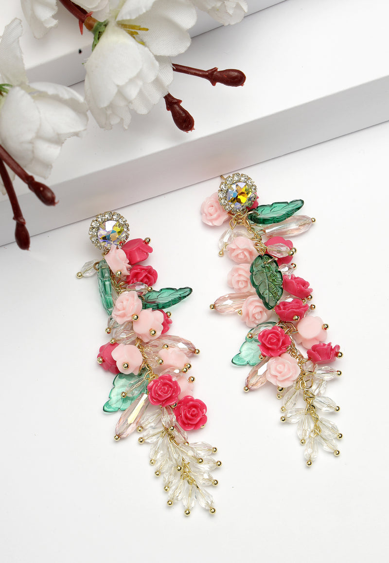 Floral Chandelier Earrings