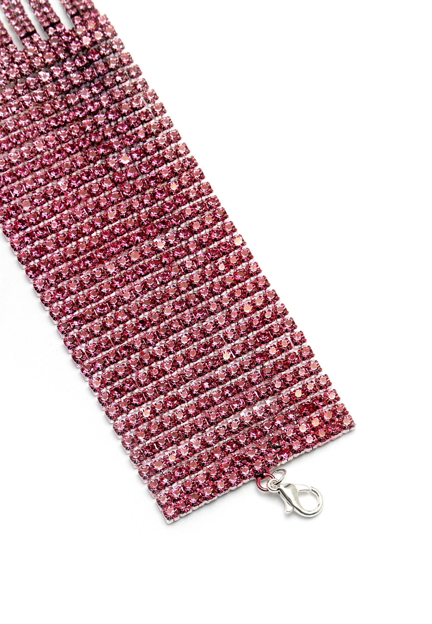 Roze glitter Chevron armband