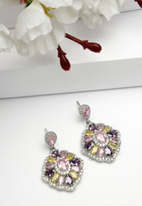 Cubic Zirconia Statement Earrings