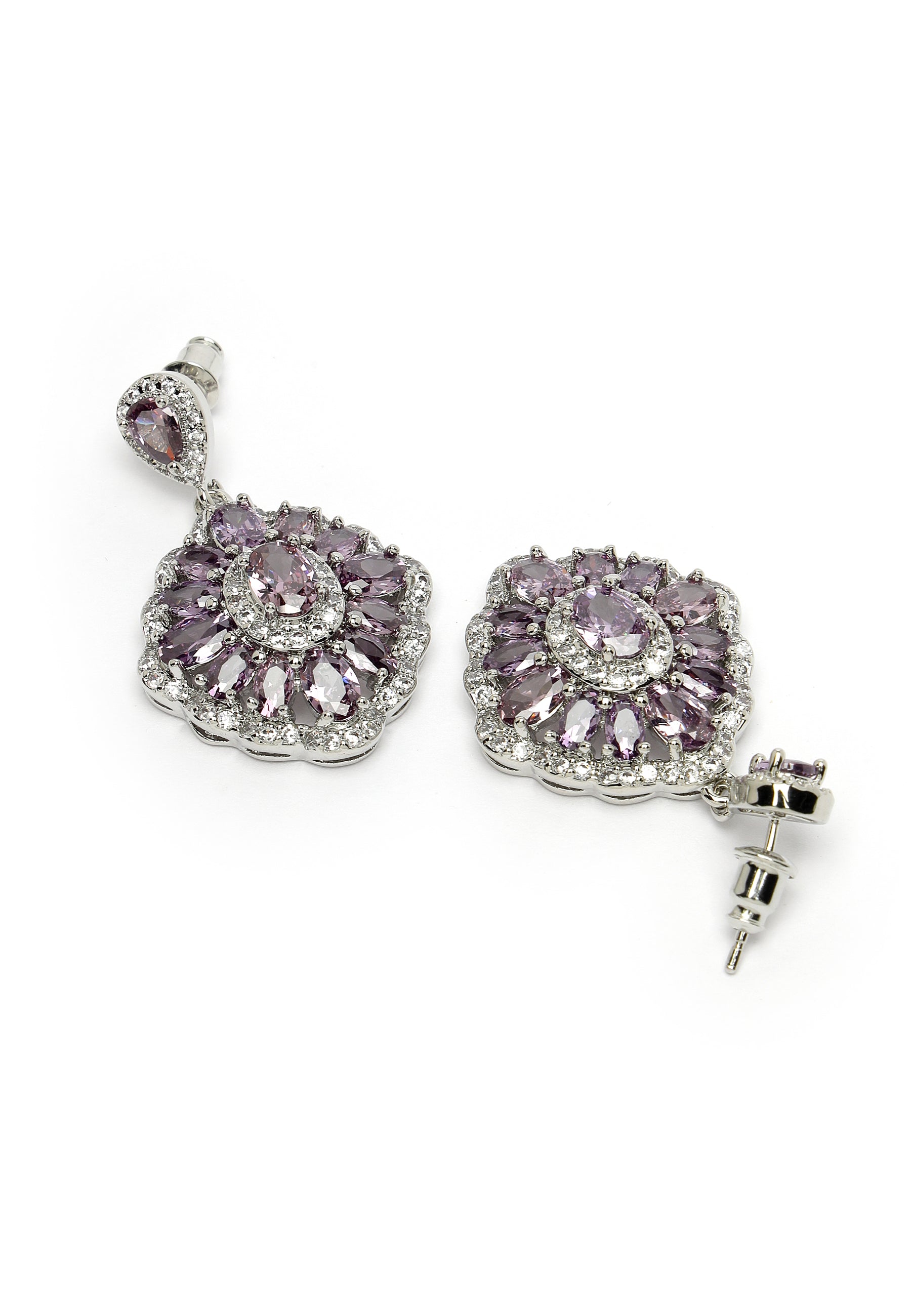 Cubic Zirconia Statement Earrings