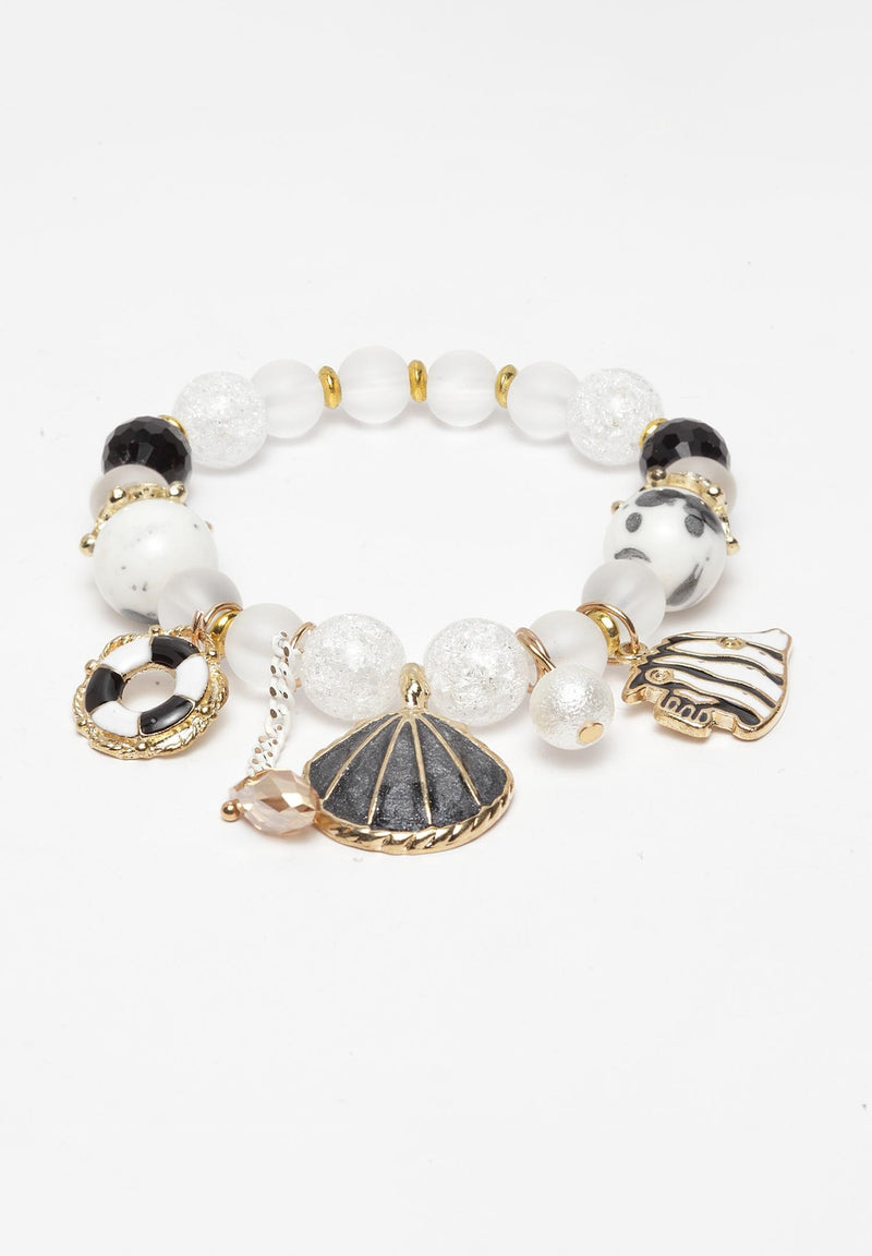 Boho Shell Seed Bead Armband