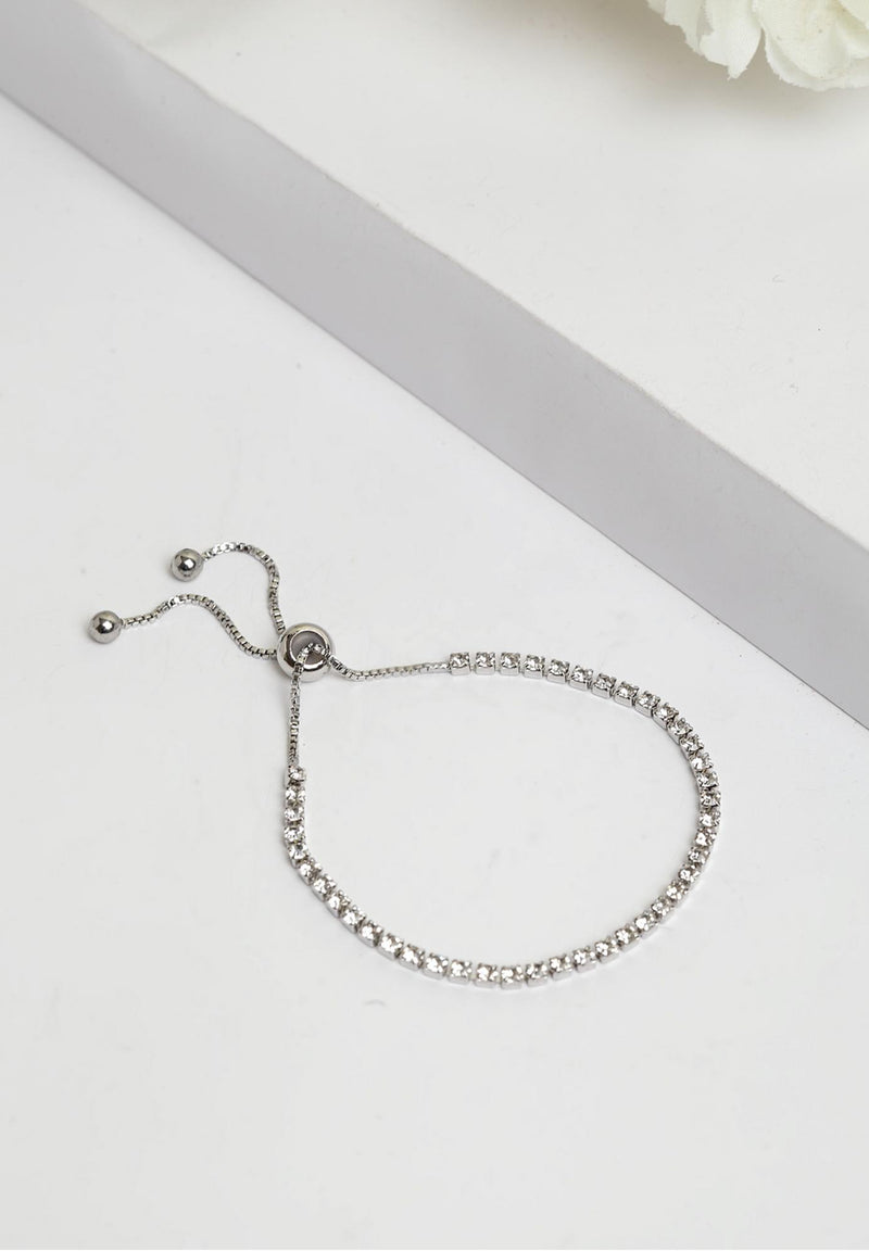 Lyxig charm Crystal tennisarmband