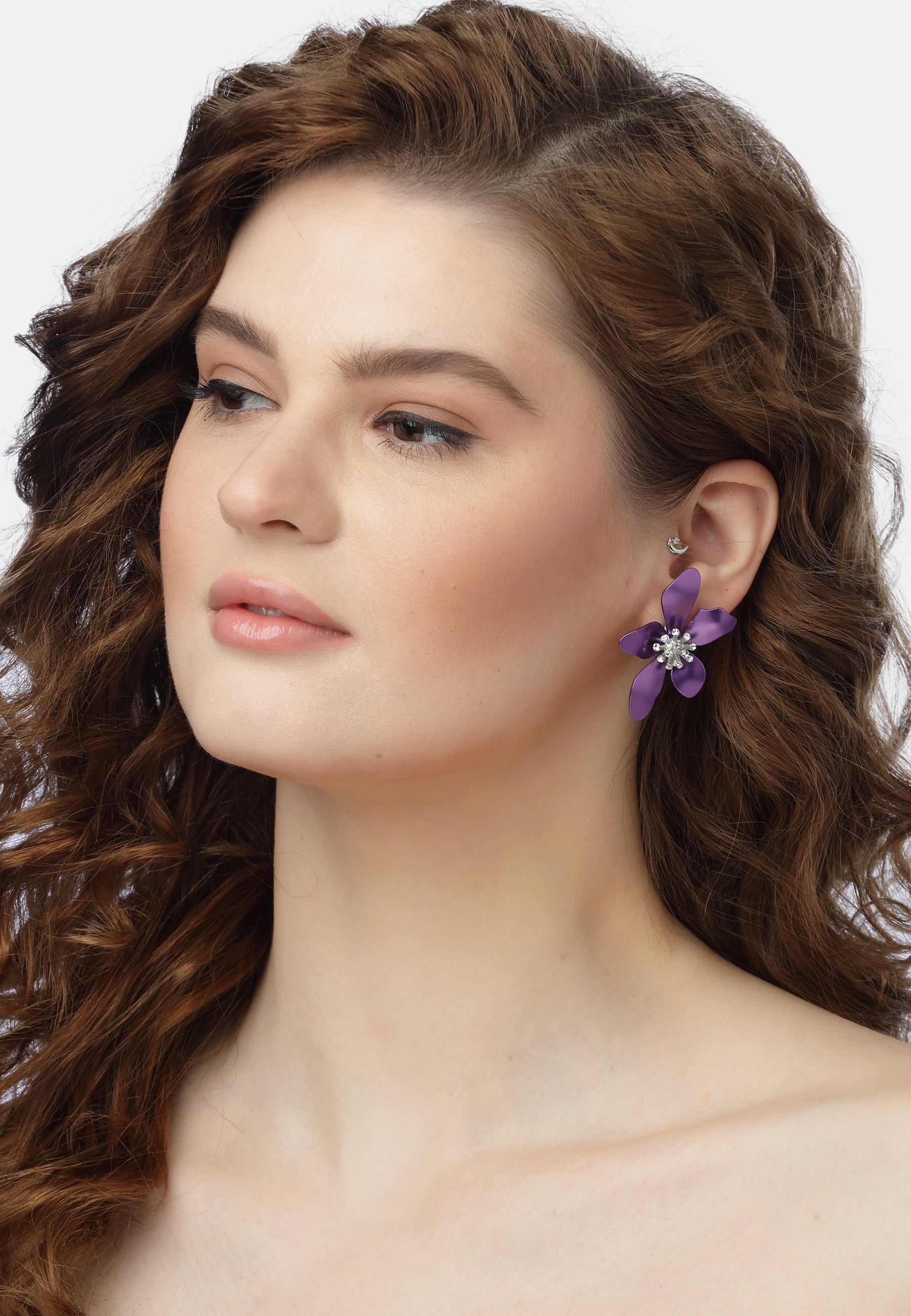 Boucles d'oreilles en forme de fleur