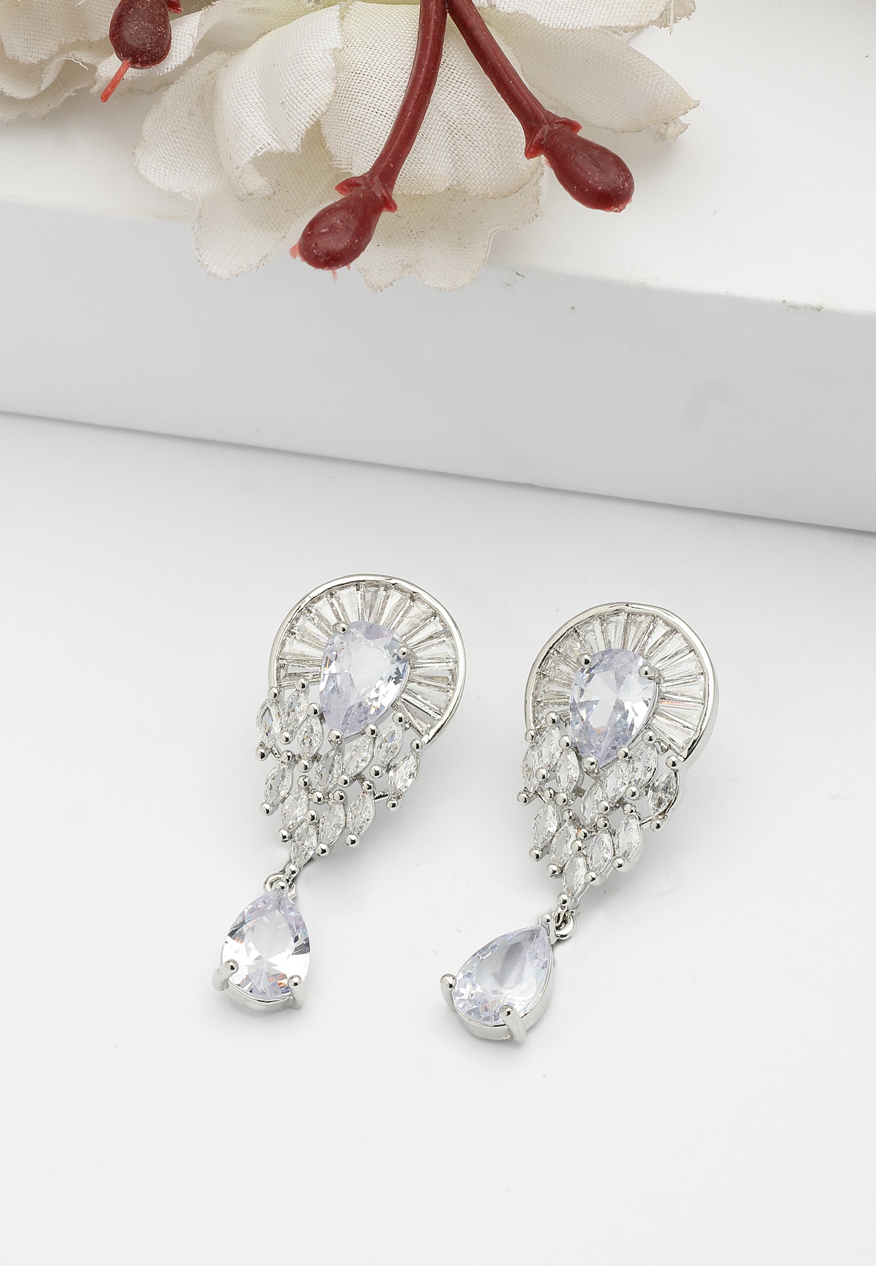 Sparkling Teardrop Earrings