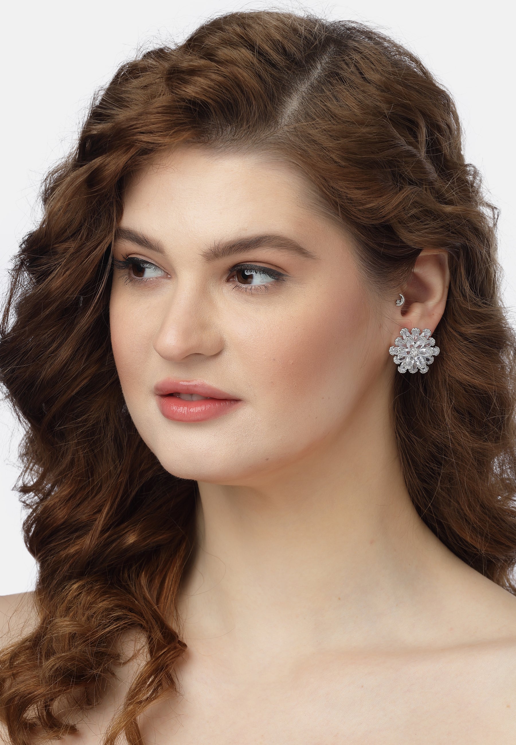 Pendientes de Stud Icy Blooming