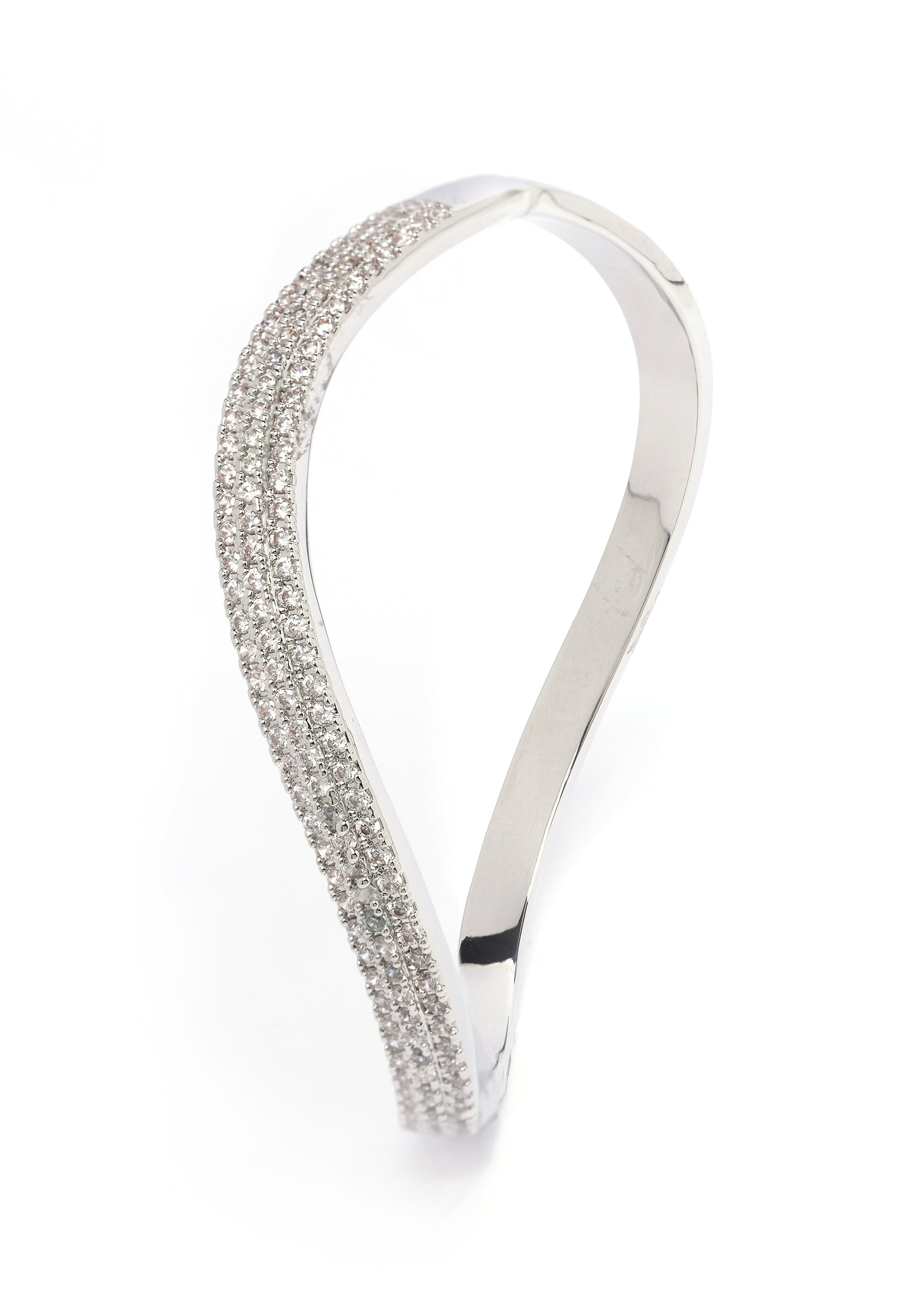 Cuff bangle Silver Glow