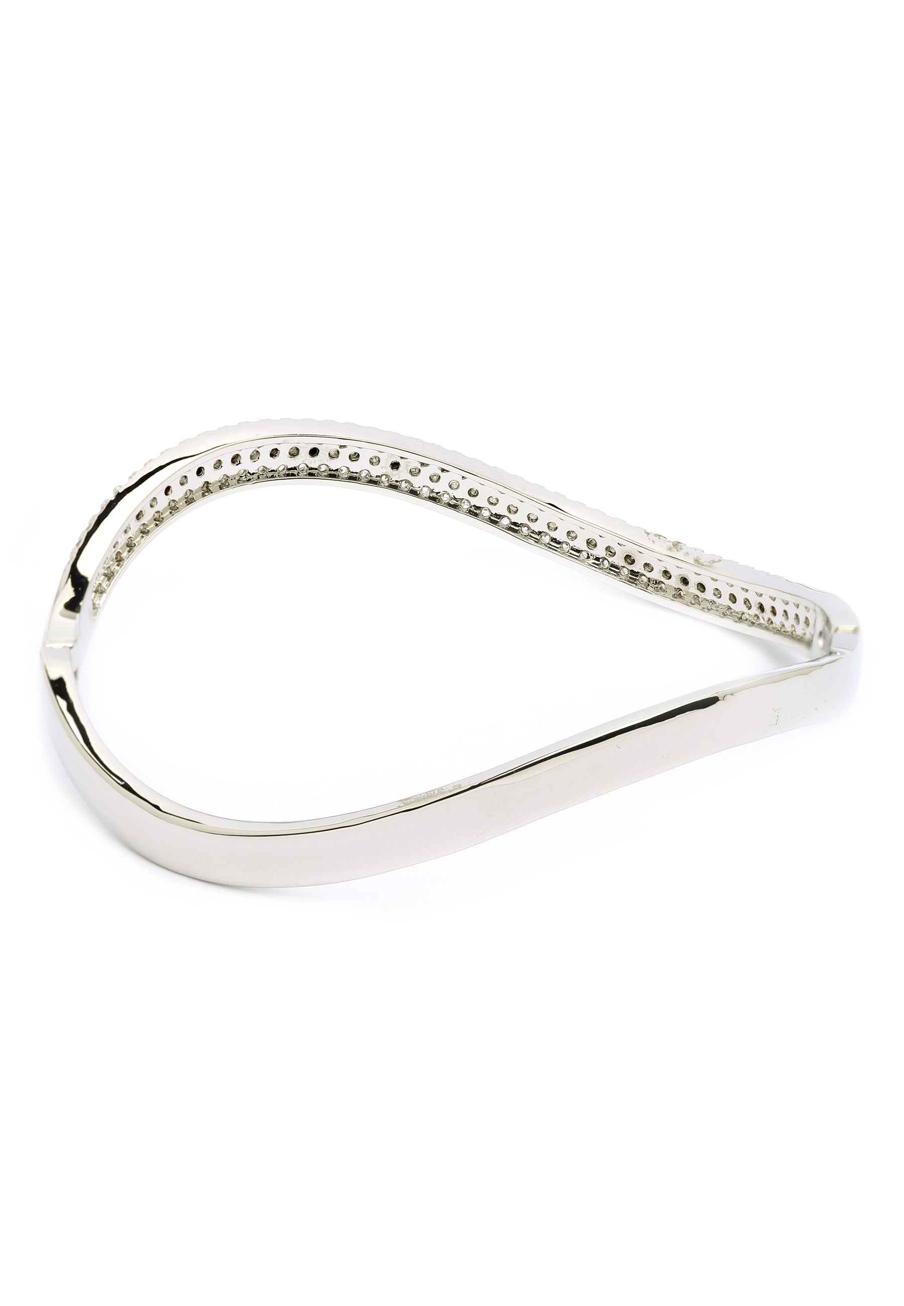 Cuff bangle Silver Glow