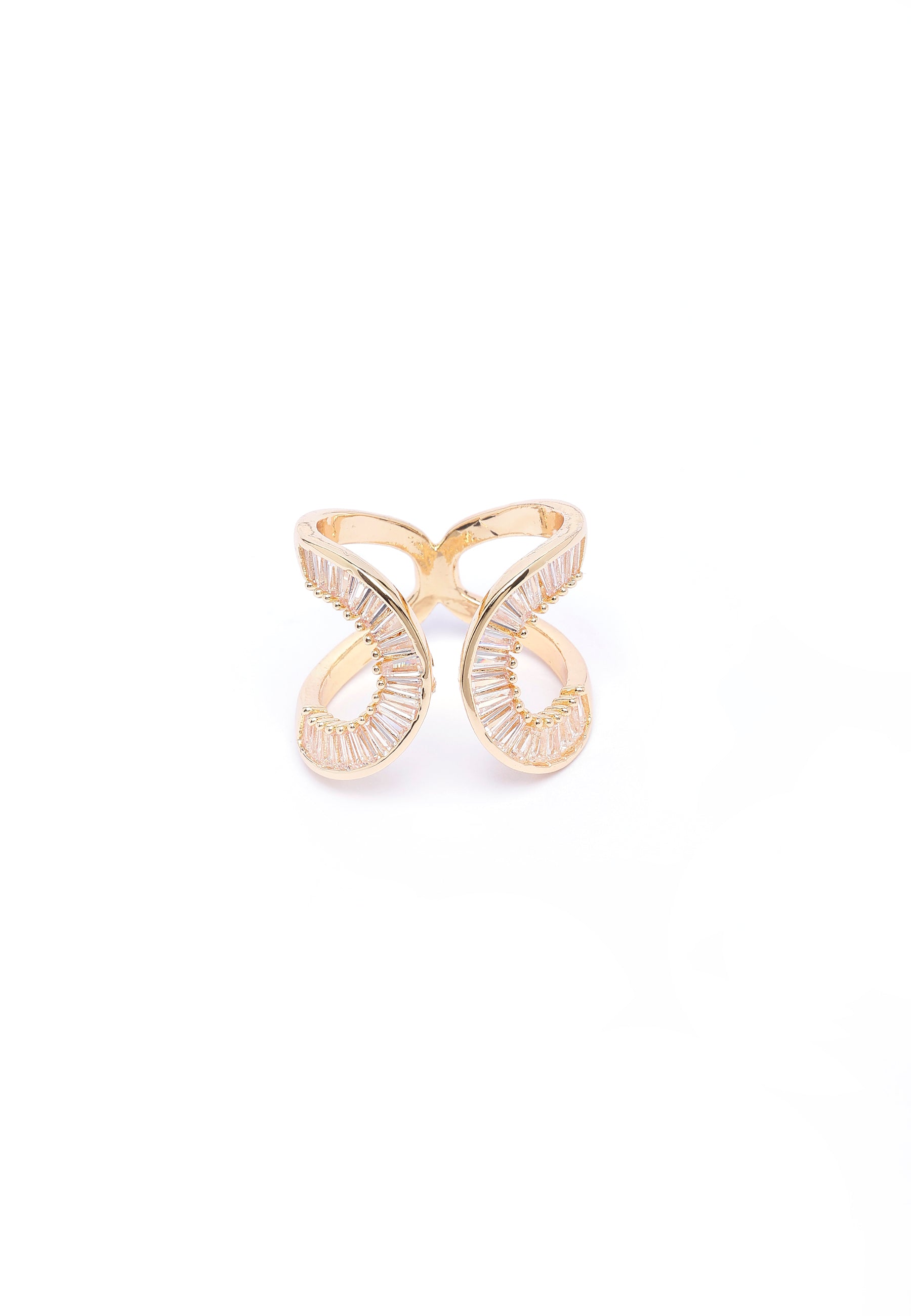 Anello Glam Golden Crescent