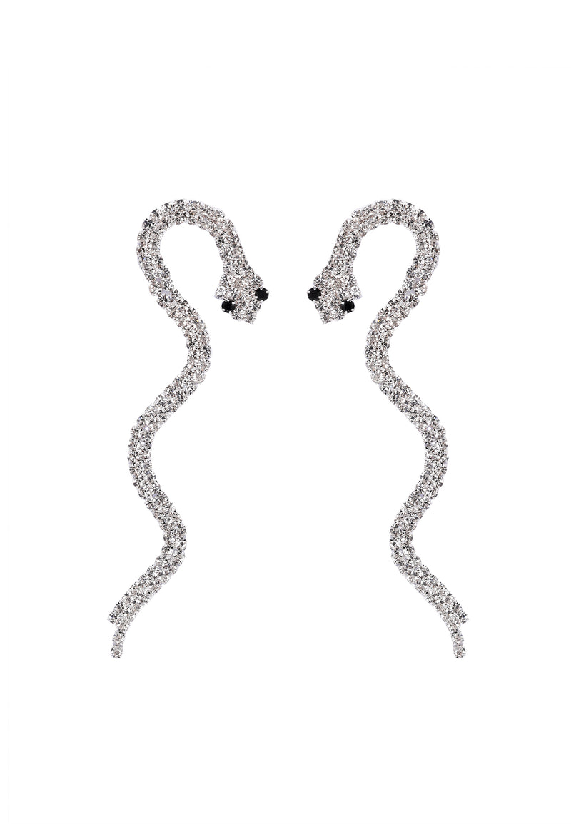 Slithering Serpent Long Earrings