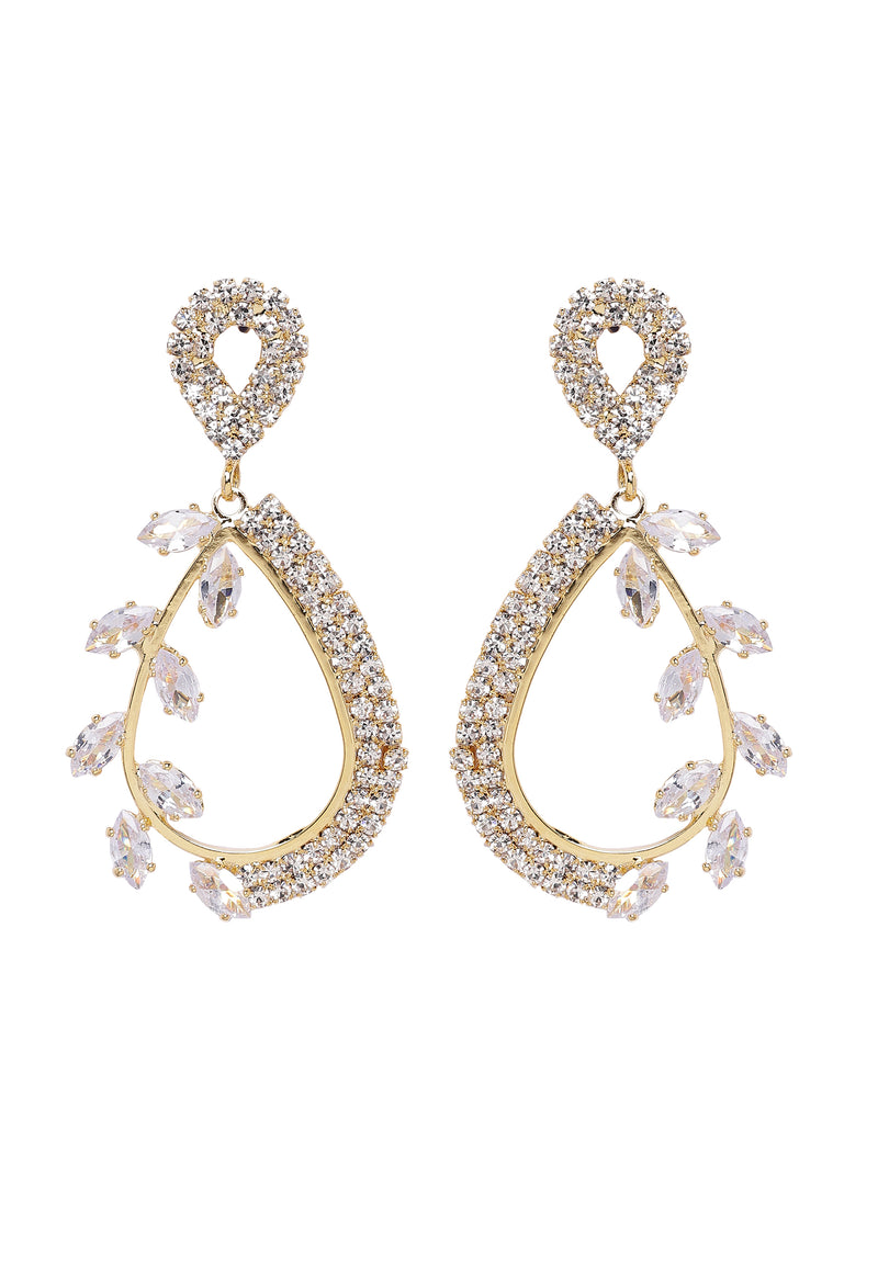 Modern Floral Drop Earrings