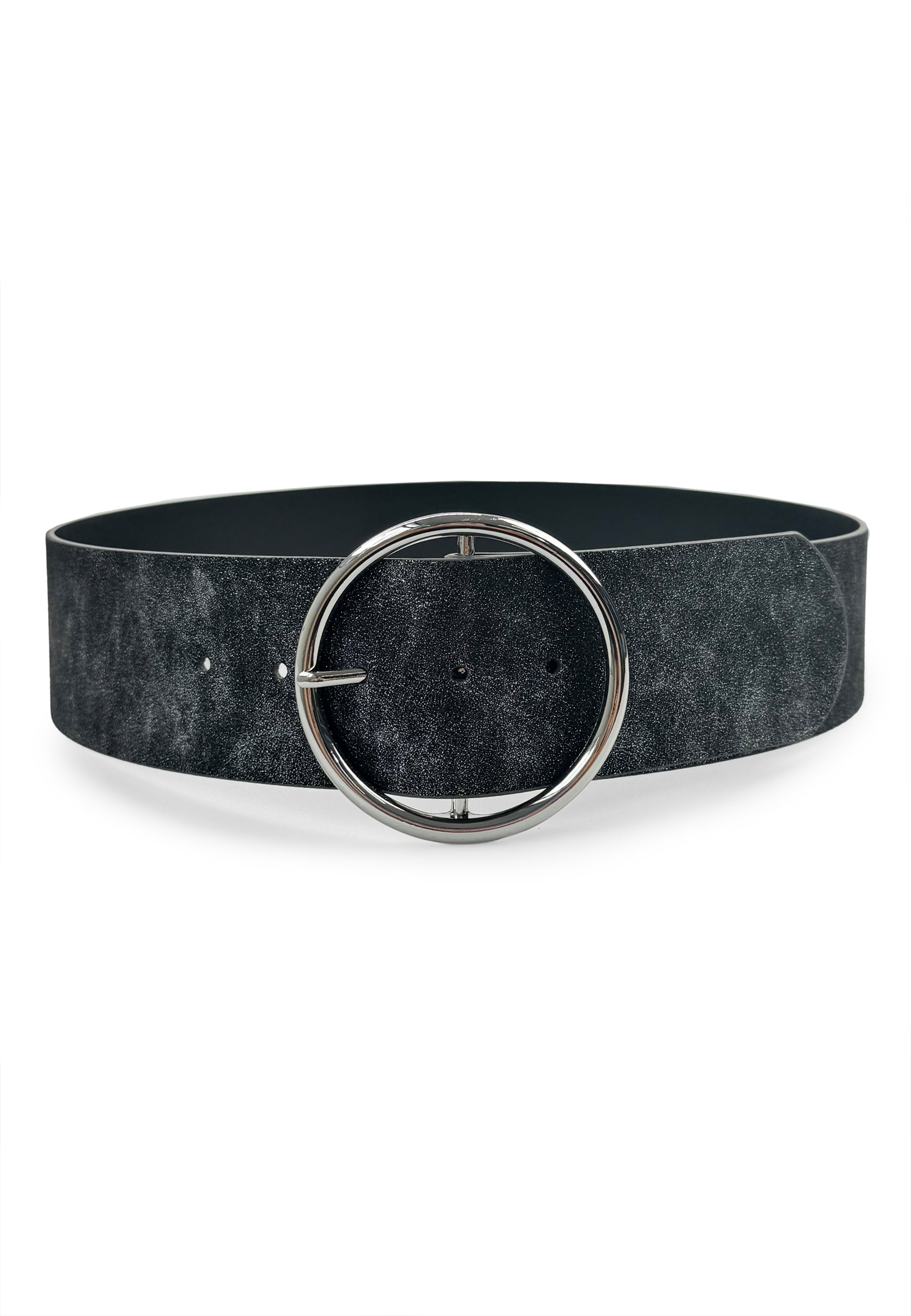 Ceinture ronde à boucle en métal brun foncé Sparkle