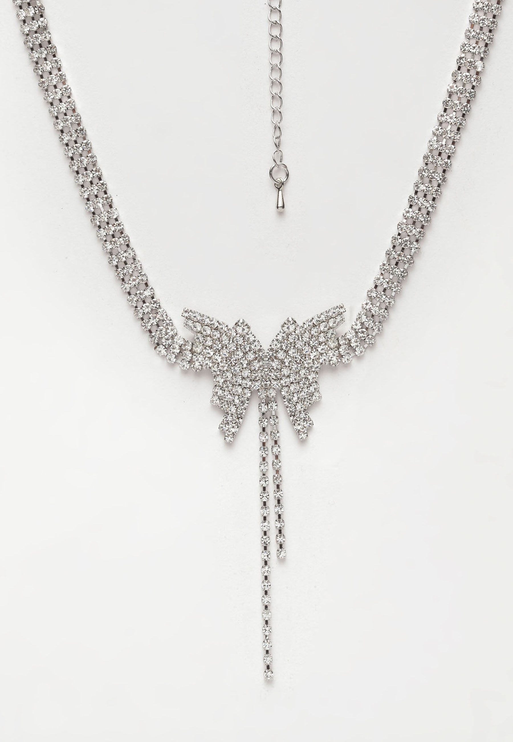 Butterfly Crystal Choker Necklace